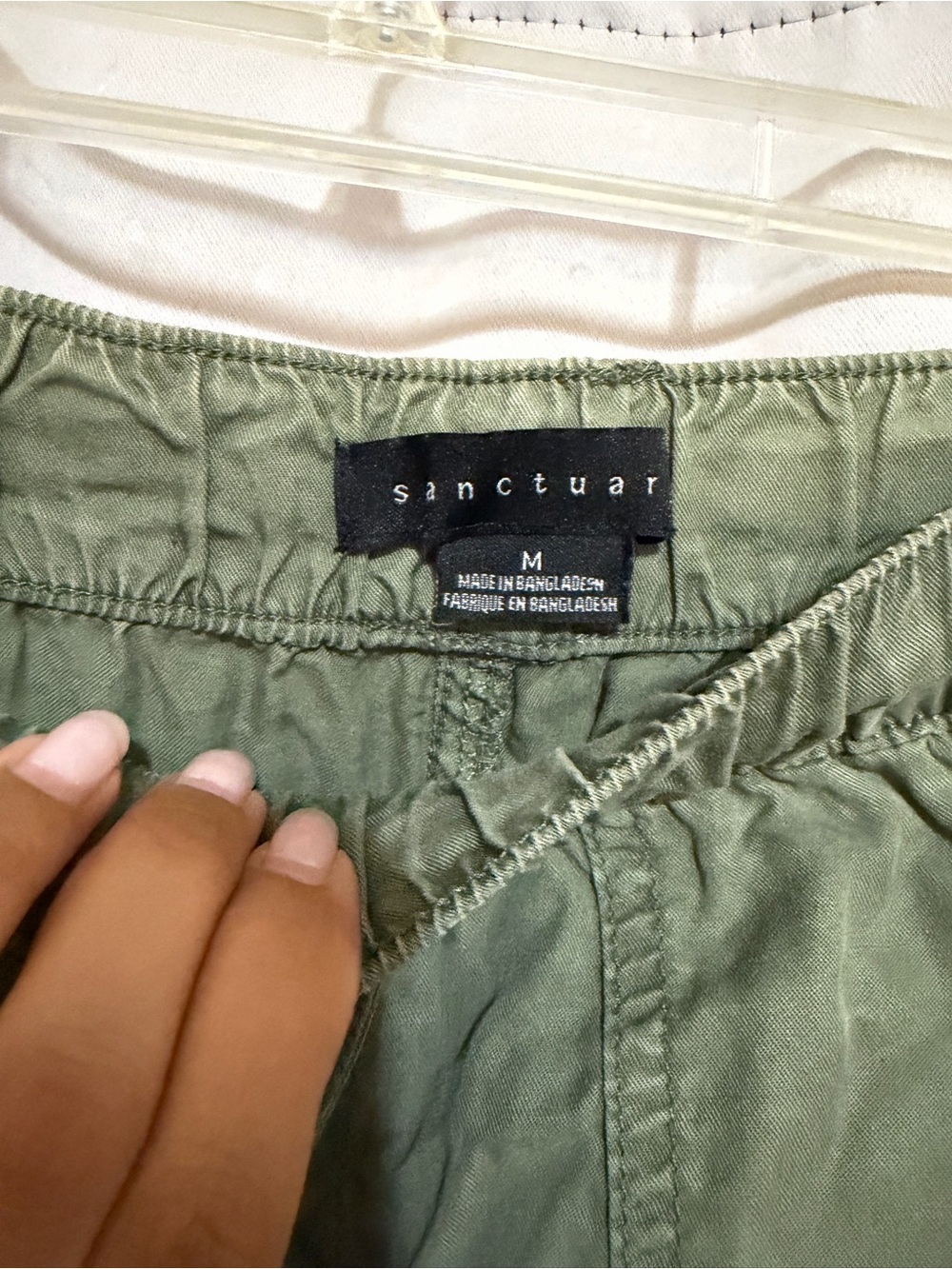 Sanctuary Olive Green Cargo Drawstring Pants - Picture 3 of 4